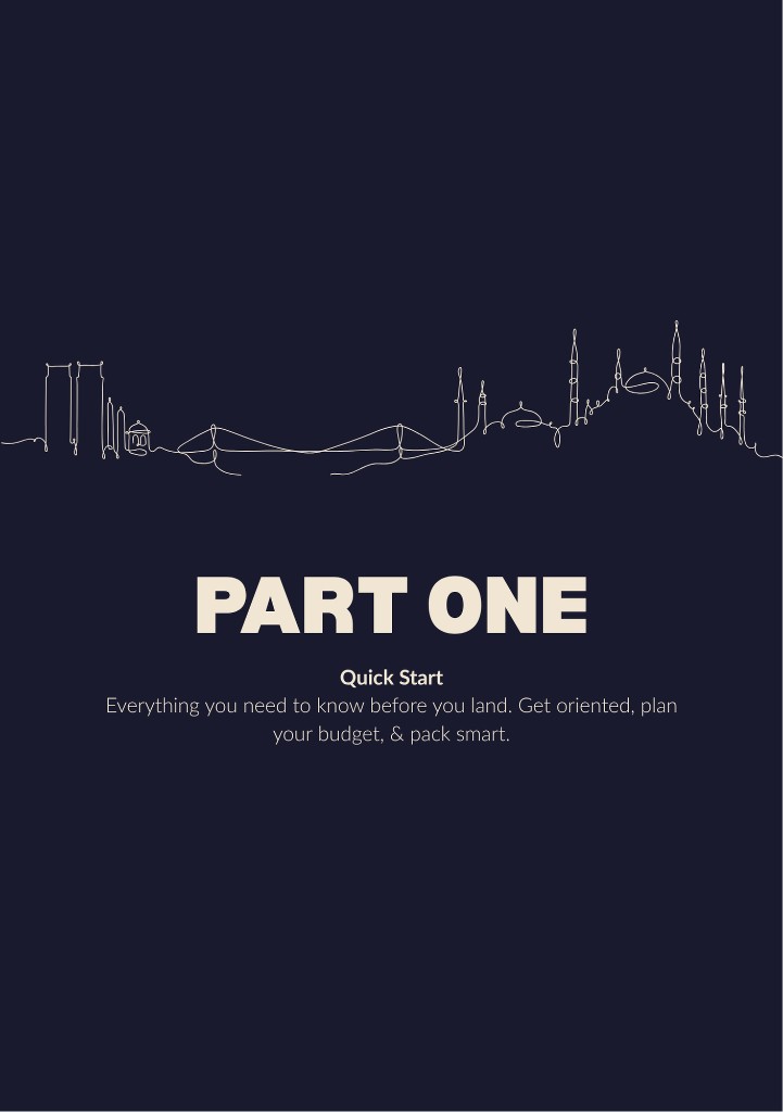 Istanbul guide chapter opener — Part One, Quick Start