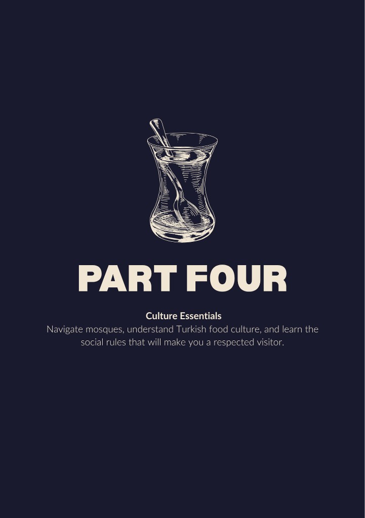 Istanbul guide chapter opener — Part Four, culture essentials